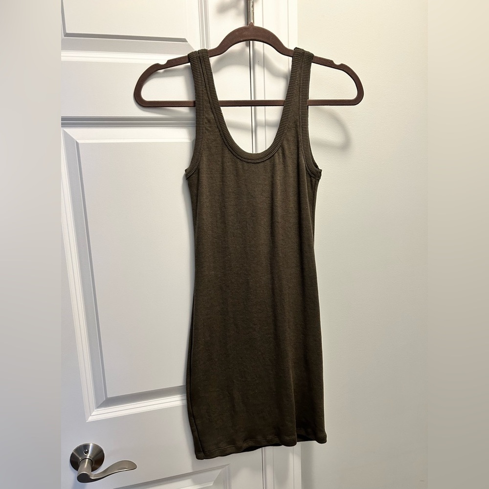 Olive green dress
